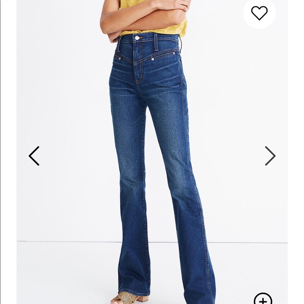 NWT Madewell Skinny Flare Jeans in Bluff